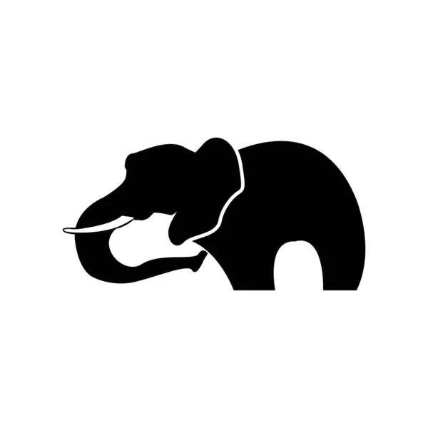 Elephant Icon Vector Illustration Symbol Tervezés — Stock Vector