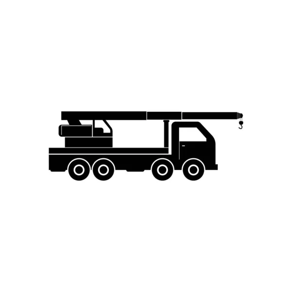 Crane Car Icon Vector Illustration Symbol Ontwerp — Stockvector