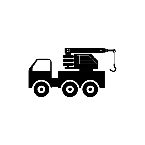 Diseño Símbolo Ilustración Vectores Iconos Coches Crane — Vector de stock