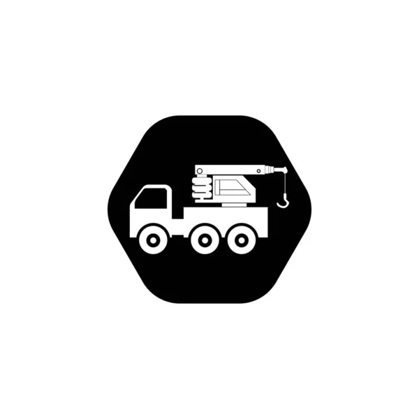Crane Car Icon Vector Illustration Symbol Design — Vettoriale Stock