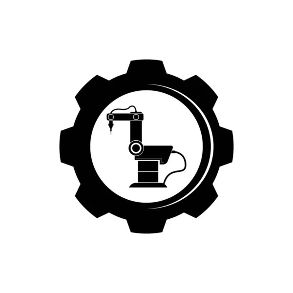 Robot Welding Icon Vector Illustration Symbol Design — Stockvector