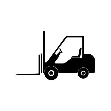 forklift simgesi vektör illüstrasyon tasarımı