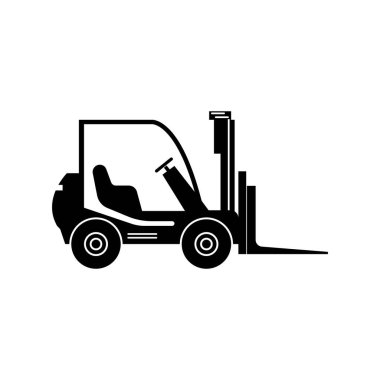 FORKLIFT ICON VECTOR ILLUSTRATION SYMBOL DESIGN