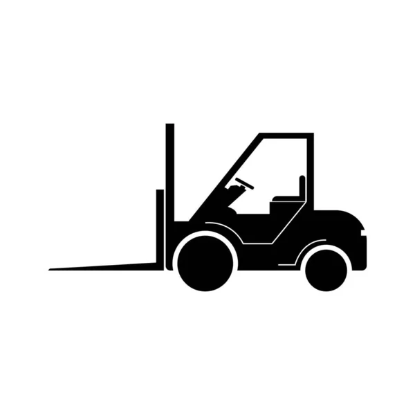 Forklift Simgesi Vektör Illüstrasyon Tasarımı — Stok Vektör