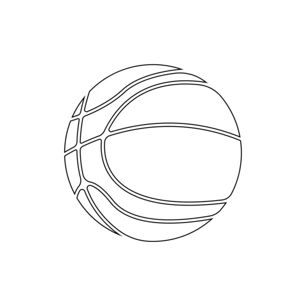 Basketbal Pictogram Vector Illustratie Symbool Ontwerp — Stockvector