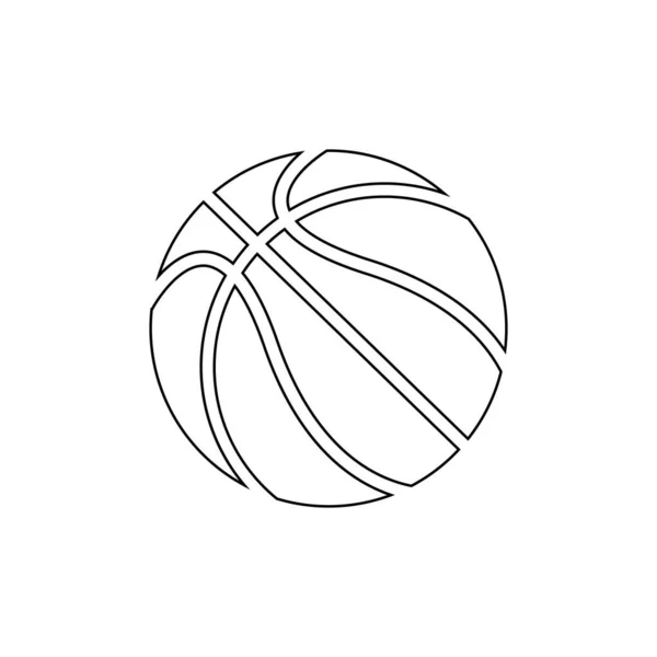 Návrh Symbolu Vektorové Ilustrace Basketbalové Ikony — Stockový vektor