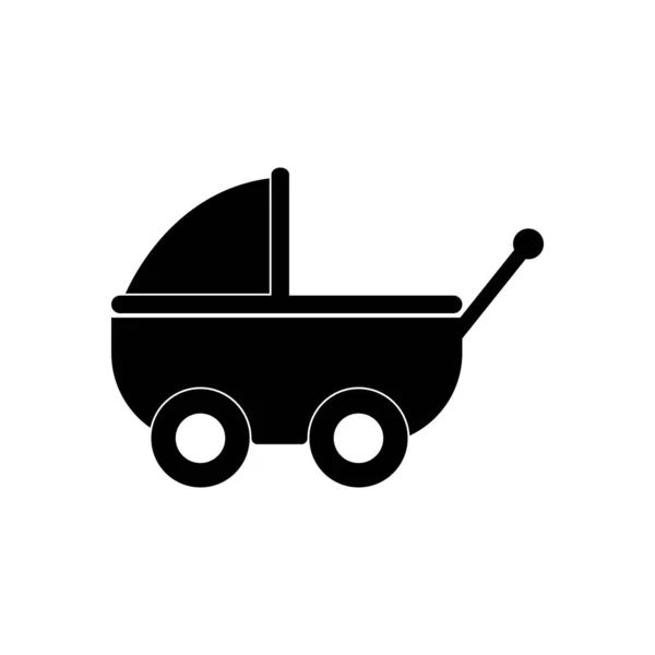 Baby Train Icon Vector Ilustração Símbolo Design — Vetor de Stock