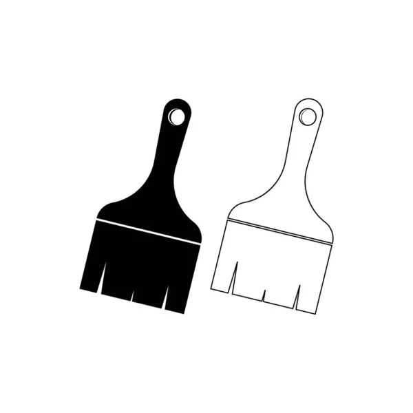 Diseño Símbolo Ilustración Vectores Brush Pintura — Vector de stock