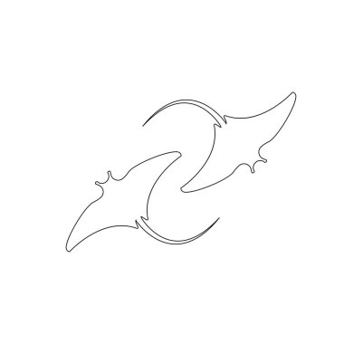 stingray icon vector illustration symbol design