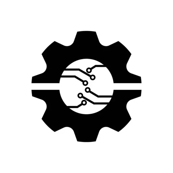 Дизайн Значка Шестерні Векторна Ілюстрація Символ — стоковий вектор