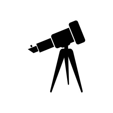 Teleskop ikonu VECTOR SİLÜSTÜYONU SİYBOL DESİGN