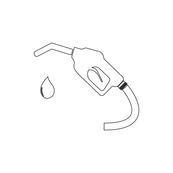 Fuel Pump Nozzzle Icon Vector Illustration Symbol Design — стоковый вектор