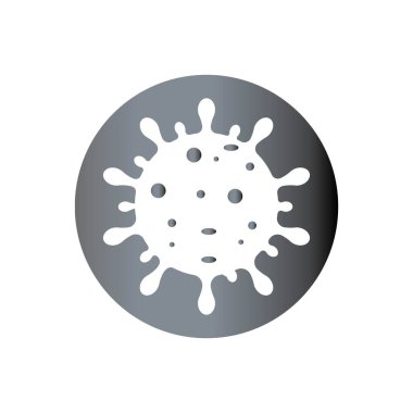 MEDİ VİRUS İKON VECTOR SİLÜSTÜYONU SİYBOL DESİGN
