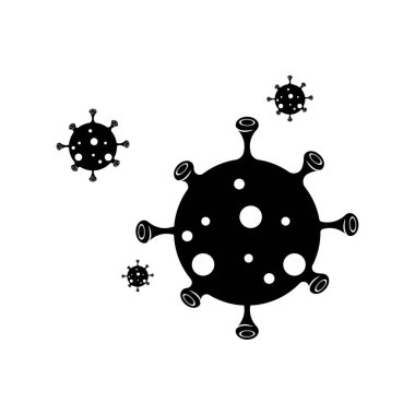 MEDİ VİRUS İKON VECTOR SİLÜSTÜYONU SİYBOL DESİGN