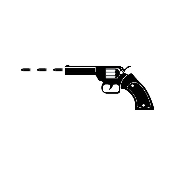 Gun Icon Vector Illusatration Symbol Design — Stockvektor