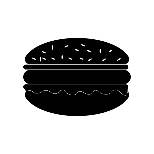 Burger Icon Vector Illustration Symbol Design — Vettoriale Stock
