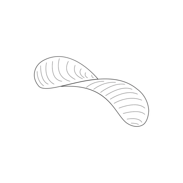 Potato Chip Icon Vector Illustration Symbol Design — Stockvector