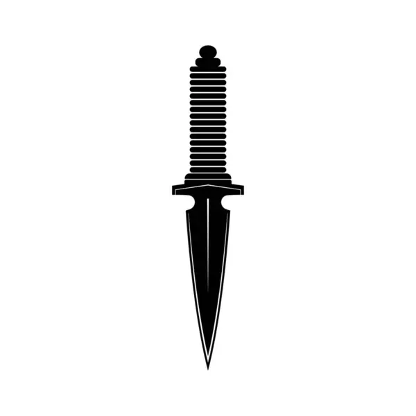 Dagger Icon Vector Illustration Symbol Ontwerp — Stockvector