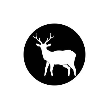 DEER ICON VECTOR ILLUSTRATION SYMBOL DESIGN