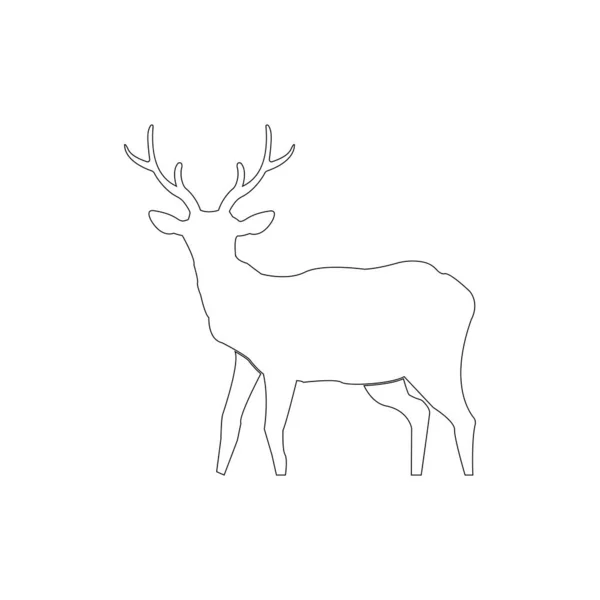Deer Icon Vector Illustration Symbol Design — Archivo Imágenes Vectoriales
