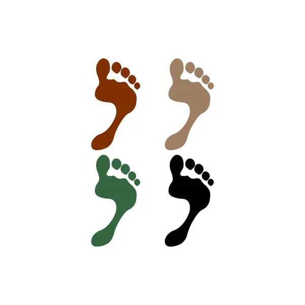 Human Footprint Icon Vector Illustration Symbol Design — Stockvektor