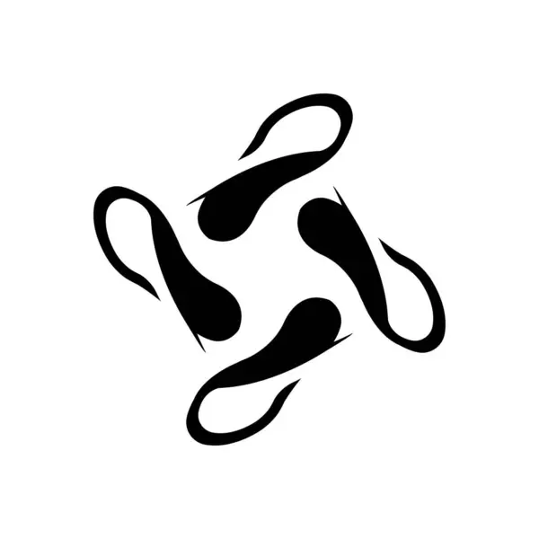 Shoe Trail Icon Vector Illustration Symbol Design — Stockový vektor
