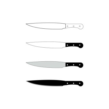 KITCHEN KNIFE ICON VECTOR ILLUSTRATION SYMBOL DESIGN