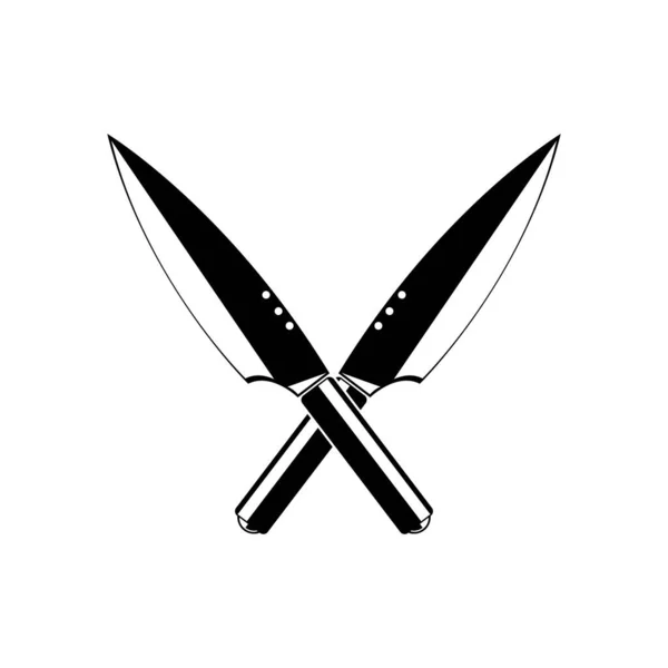 Kitchen Knife Icon Vector Illustration Symbol Design — Stok Vektör