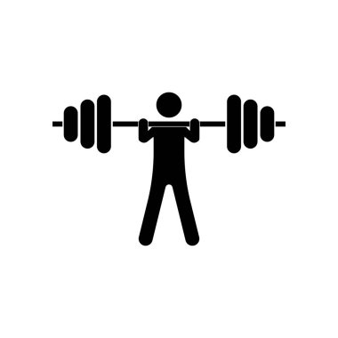 Ağırlık kaldırma ikonu VECTOR SÜRÜNÜSÜRÜNCÜ SİYBOL DESİGN