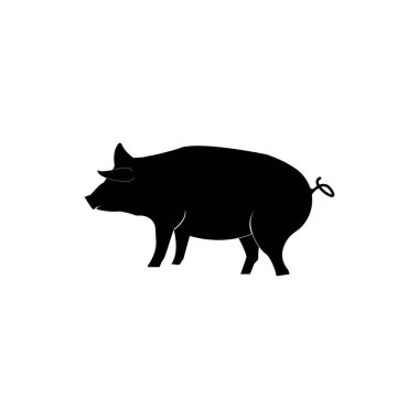 PIG İKON VECTOR SİLÜSTÜYONU SİYBOL DESİGN
