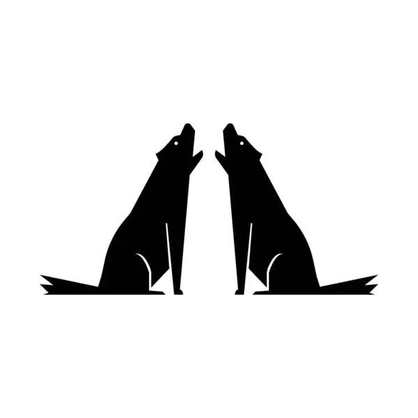 Wolf Icon Vector Illustration Symbol Design — Stock Vector