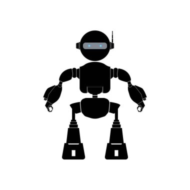 robot ikon vektör illüstrasyon sembolü tasarımı
