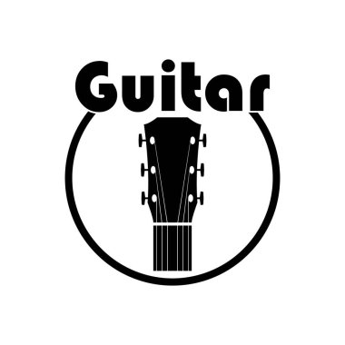 gitar simgesi vektör illüstrasyon tasarımı