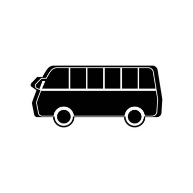 bus simgesi vektör illüstrasyon tasarımı