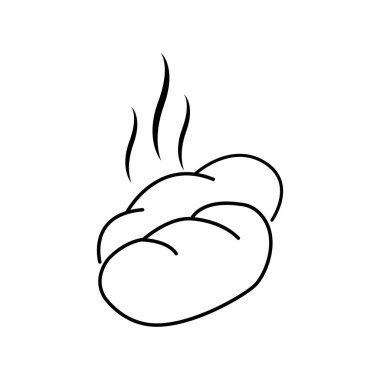 BREAD İKON VECTOR SİLÜSTÜYONU SİYBOL DESİGN