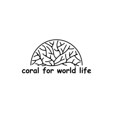 CORAL İKON VECTOR SİLÜSTÜYONU SİYBOL DESİGN