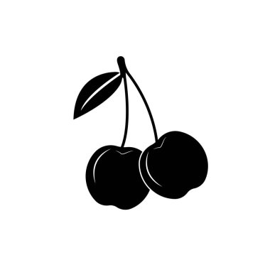 CHERRY İKON VECTOR SİLÜSTÜYONU SİYBOL DESİGN