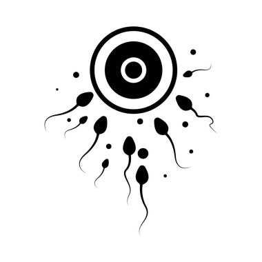 Sperm ikonu VECTOR SİSTİYONU SİYBOL DESİGN