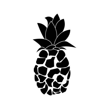 PINEAPPLE ICON VECTOR ILLUSTRATION SYMBOL DESIGN