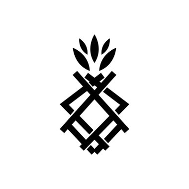 PINEAPPLE ICON VECTOR ILLUSTRATION SYMBOL DESIGN