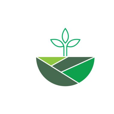 YEŞİL PLANTASYONU İKTARI VECTOR SÜRÜNÜSÜ SİYBOL DESİGN