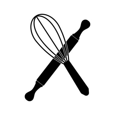 EGG WHISK İKONU VECTOR SİYBOL DESİGN