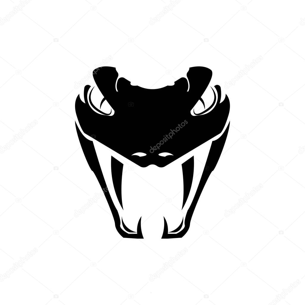 HEAD VIPER ICON VECTOR ILLUSTRATION SYMBOL DESIGN