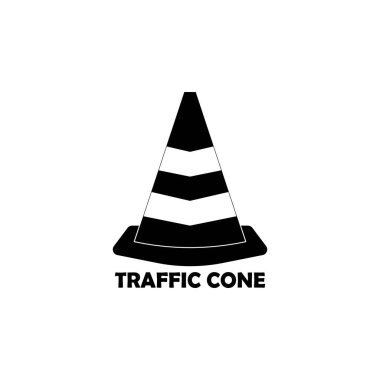 TRAFFIC CONE ICON VECTOR ILLUSTRATION SYMBOL DESIGN clipart