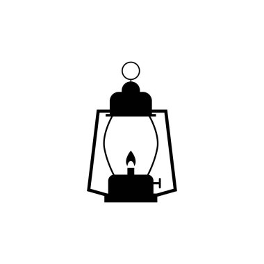 LANTERN OL LAMP SILHOUETTE İKON VECTOR SÜRÜSTÜSYONU SİYBOL DESİGN 