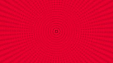 Canlı Kırmızı Yarıtonlu Çember Şablon Arkaplan Canlandırma Dinamik Konsantrik Halkalar Titreşimi