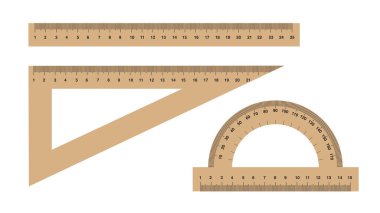 Cetvel vektör sanatı ve grafik illüstrasyonu