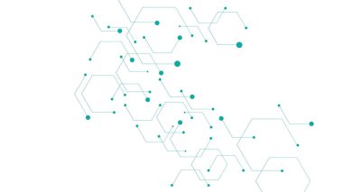 Soyut altıgen desen vektör arkaplanı