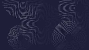 Çizgi vektör arkaplanından soyut dairesel sarmal ses dalgası ritmi