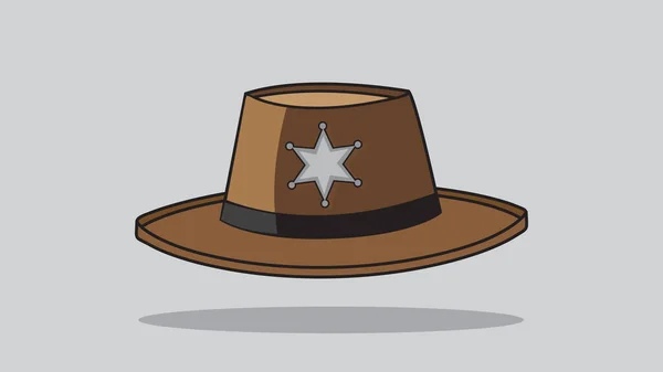 保安官の帽子 カウボーイハットベクターイラスト — ストック写真